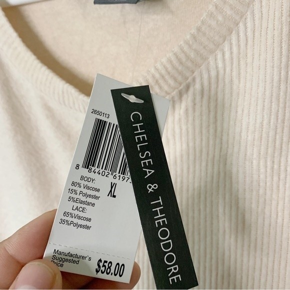 NWT Chelsea & Theodore Light Pink Soft Long Sleeve Blouse Size XL Women - Picture 8 of 12